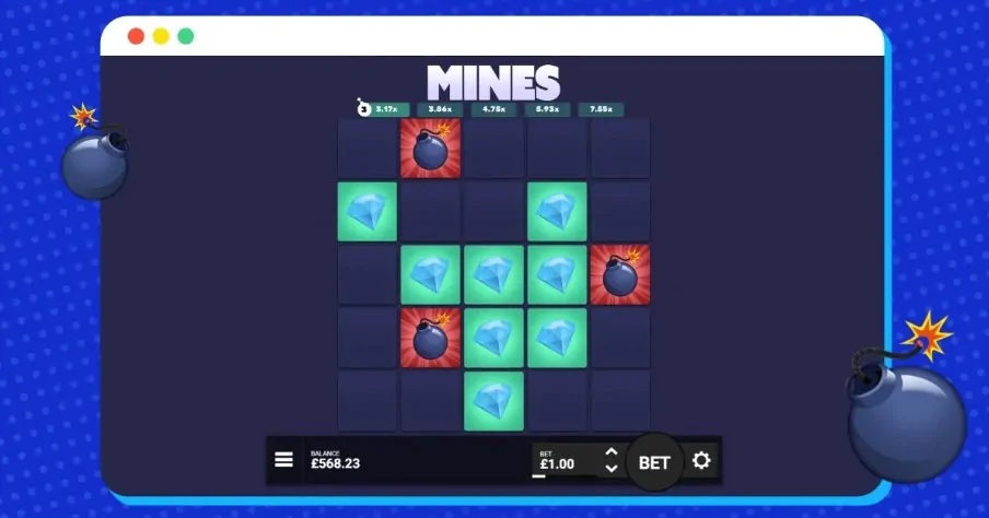 Why do minesweeper grids offer a perfect balance of luck and skill?